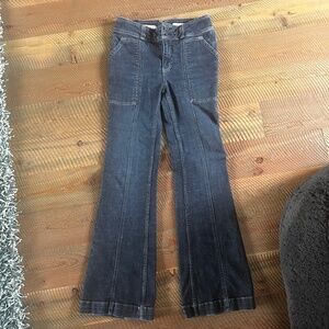 PILCRO AND THE LETERPRESS JEANS womens size 28 HIGH RISE TROUSER BOOTCUT